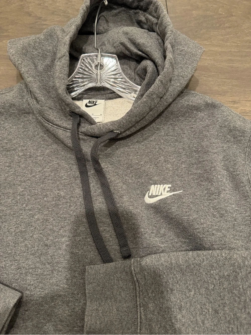 Nike Men's Heather Gray Pullover Hoodie
